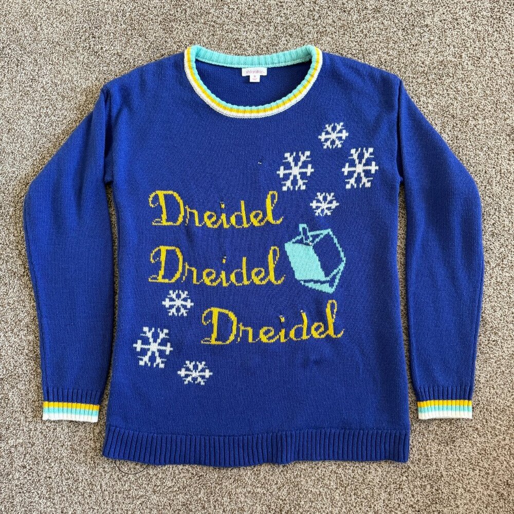 XHILARATION Blue Hanukkah Holiday Dreidel Snowfla… - image 2